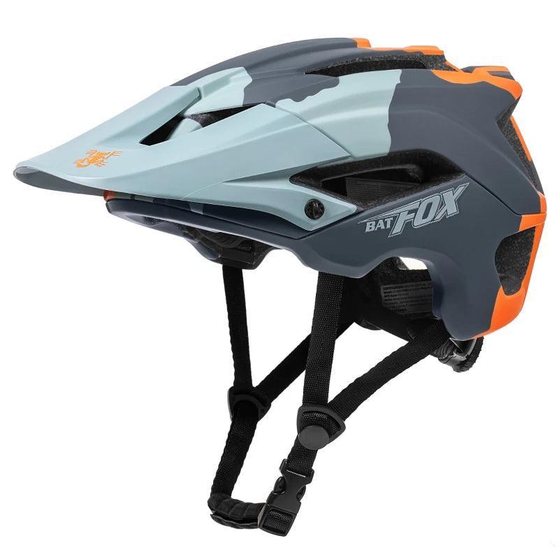 BATFOX NEW MTB Bike Helmet orange Bicycle Helmet Sports Safety men's Cycling helmets mountain bike casco mtb capacete ciclismo - VirtuousWares.Store