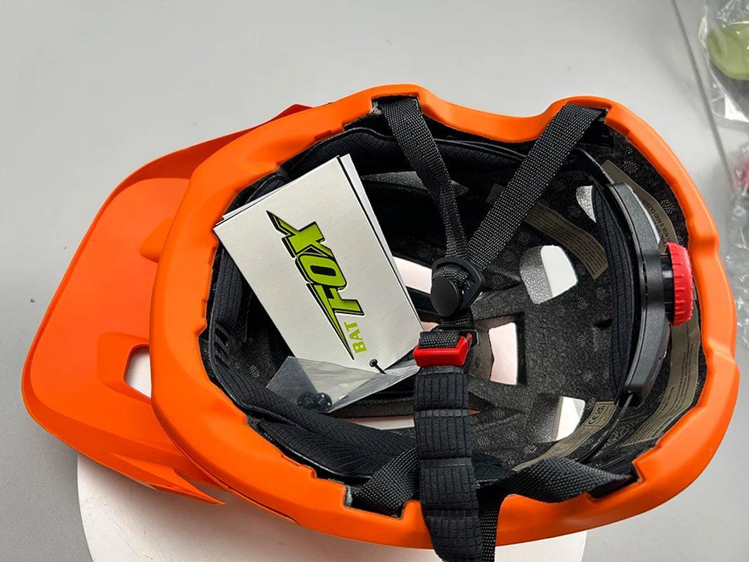 BATFOX NEW MTB Bike Helmet orange Bicycle Helmet Sports Safety men's Cycling helmets mountain bike casco mtb capacete ciclismo - VirtuousWares.Store
