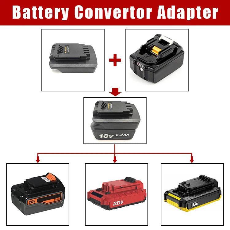 Battery Adapter for Makita 18V Lithium Battery Converted to PORTER CABLE Stanley 18V 20V Battery Converter - VirtuousWares.Store
