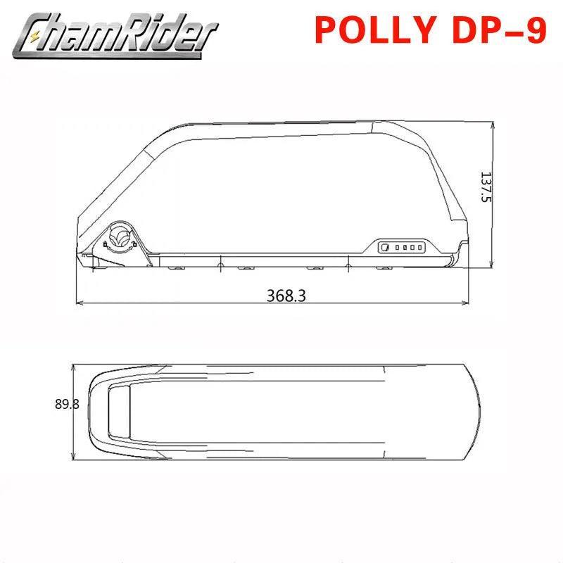 Battery Case Battery box Polly Down Tube Downtube Electric bike E-bike 10S 6P 7P 13S 14S 5P Nickle strips 18650 cells - VirtuousWares.Store