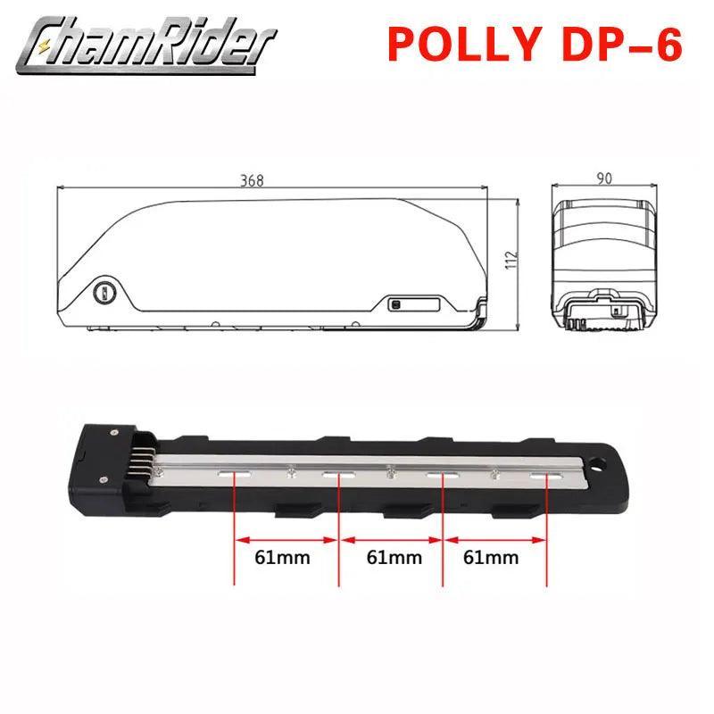 Battery Case Battery box Polly Down Tube Downtube Electric bike E-bike 10S 6P 7P 13S 14S 5P Nickle strips 18650 cells - VirtuousWares.Store