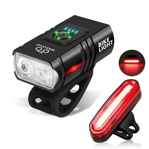 Bicycle Light T6 LED Front USB Rechargeable MTB Mountain Bicycle Lamp - VirtuousWares.Store