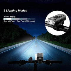Bicycle Light T6 LED Front USB Rechargeable MTB Mountain Bicycle Lamp - VirtuousWares.Store
