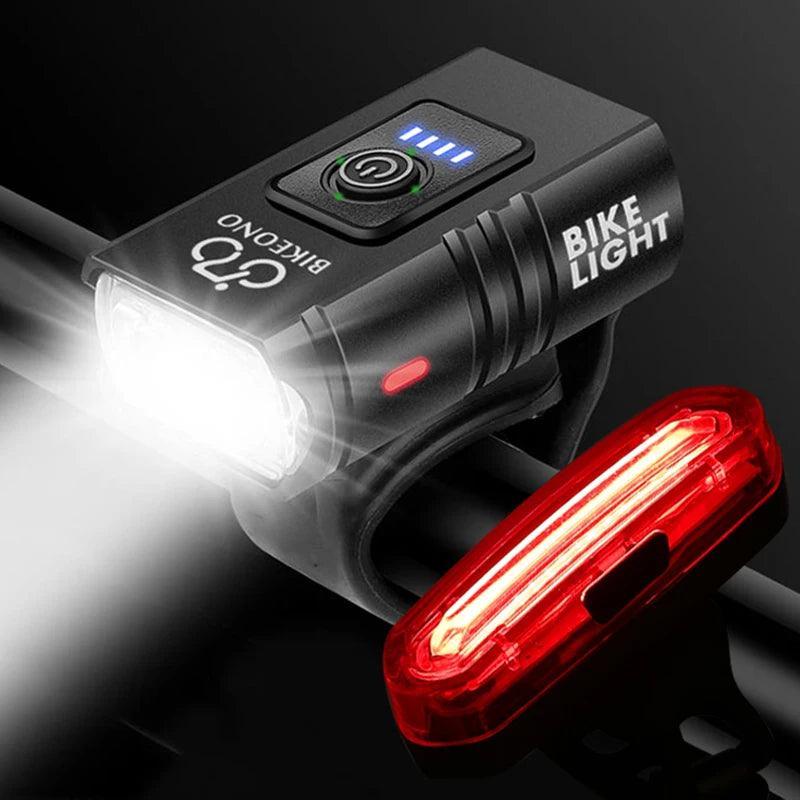 Bicycle Light T6 LED Front USB Rechargeable MTB Mountain Bicycle Lamp - VirtuousWares.Store