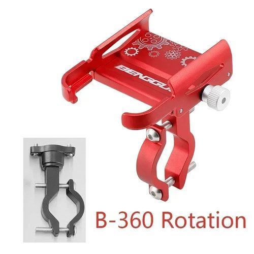 Bicycle Phone Holder 360° Rotation Aluminum Alloy MTB Bike Phone GPS - VirtuousWares.Store