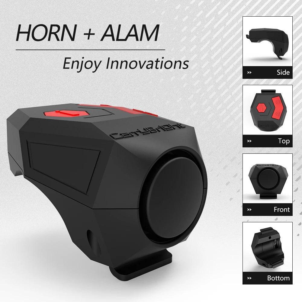 Bike Electronic Horn Bell USB Rechargeable Bicycle Handlebar Cycling - VirtuousWares.Store