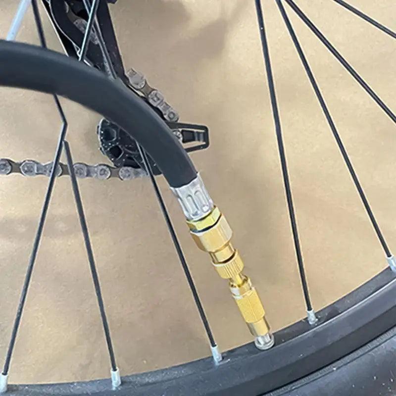 Bike Pump Adapter 2-in-1 Air Compressor Nozzle Air Pump Attachments - VirtuousWares.Store