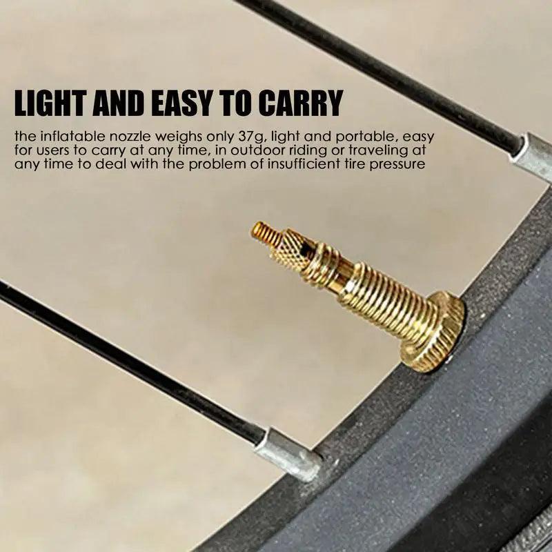 Bike Pump Adapter 2-in-1 Air Compressor Nozzle Air Pump Attachments - VirtuousWares.Store