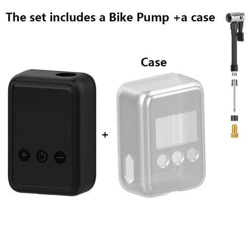 Bike Pump Electric Portable Bicycle Pump, 120 PSI Mini Tire Pump with - VirtuousWares.Store