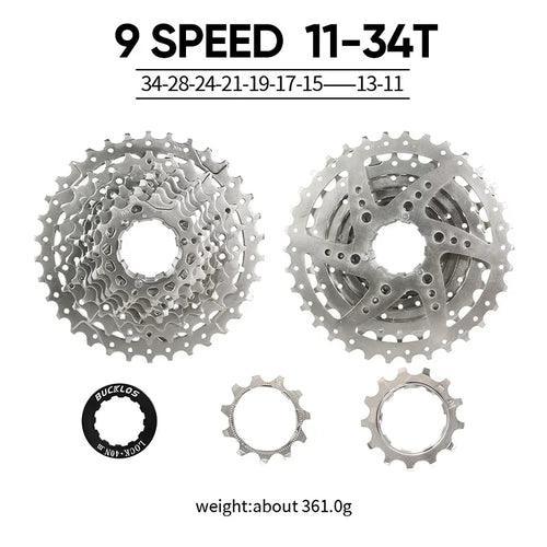 BUCKLOS Bicycle Flywheel 8/9/10/11/12 Speed Bike Cassette - VirtuousWares.Store