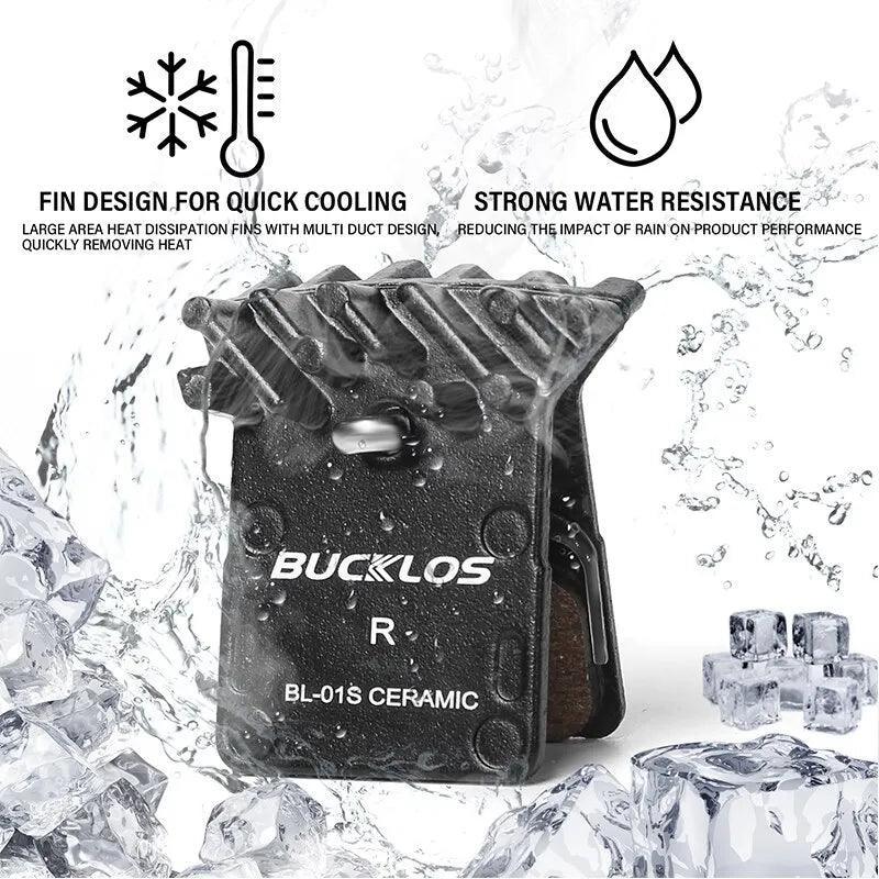BUCKLOS Ceramic Brake Pads Bike MTB Hydraulic Brake Disc Pads Mountain - VirtuousWares.Store