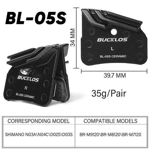 BUCKLOS Ceramic Brake Pads Bike MTB Hydraulic Brake Disc Pads Mountain - VirtuousWares.Store