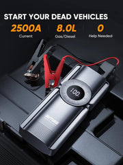 Buture 4 In 1 Jump Starter 150PSI Pump Air Compressor 20000mAh Power - VirtuousWares.Store
