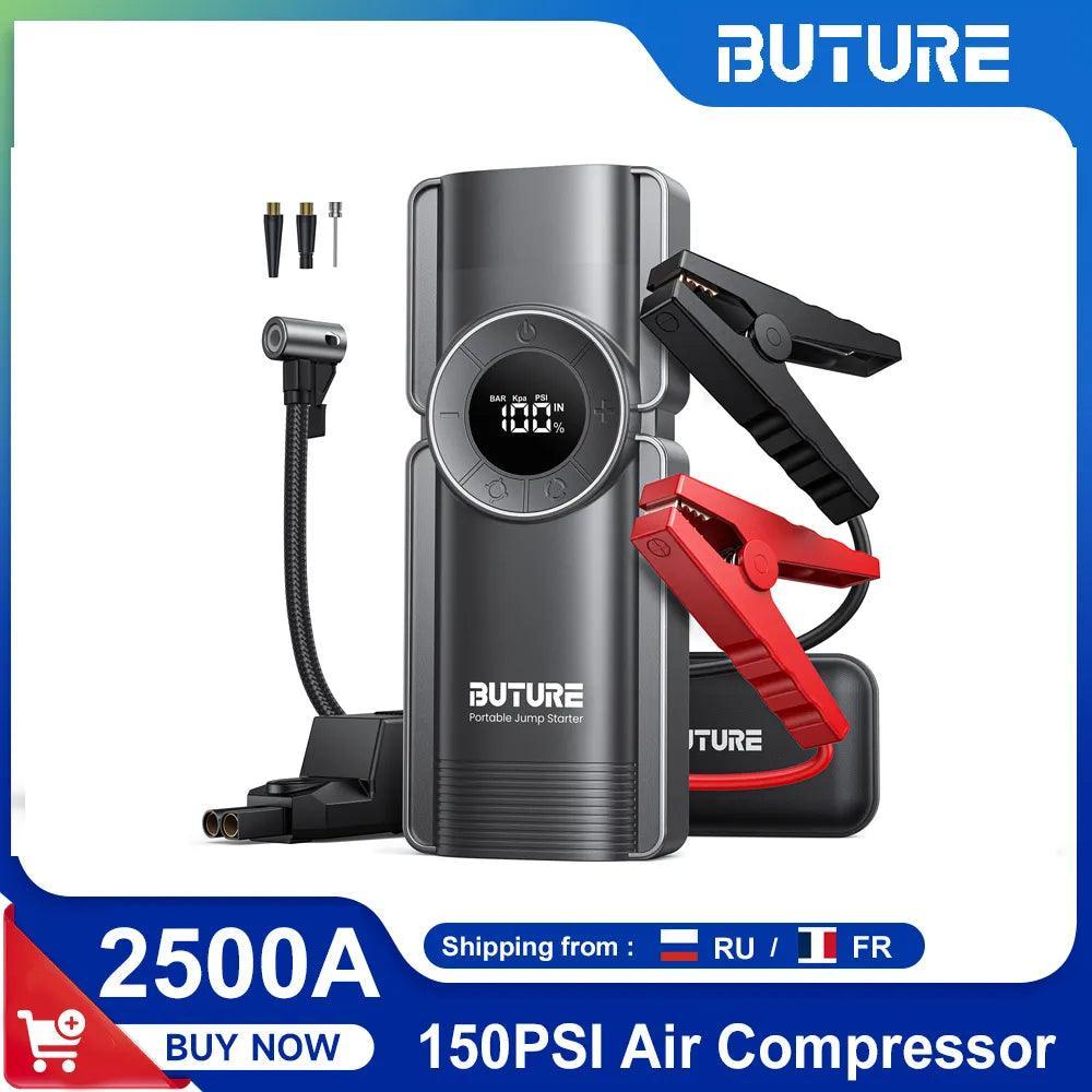 Buture 4 In 1 Jump Starter 150PSI Pump Air Compressor 20000mAh Power - VirtuousWares.Store