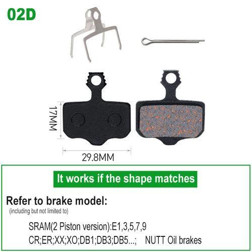 1 Pair Bicycle Disc Brake Pads Semi-Metallic Hydrauli Disc Brake Pad