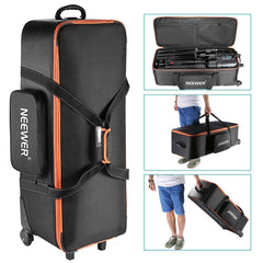 Camera Rolley Carry Bag Straps Padded Compartment Wheel For Light - VirtuousWares.Store