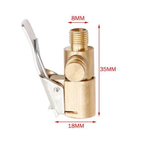 Car Tire Air Chuck Inflator Pump Valve Connector Clip-on Adapter Car - VirtuousWares.Store