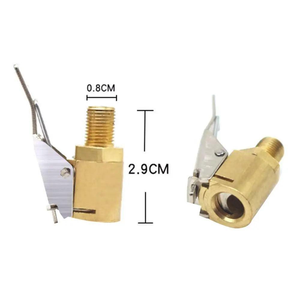 Car Truck Tyre Tire Inflator Valve Air Pump Clip Nozzle Metal Adapter - VirtuousWares.Store