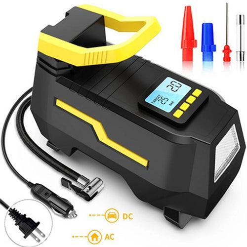 Car Tyre Inflator 110V-220V AC/DC 12V Air Compressor 2-in-1 Dual Power - VirtuousWares.Store