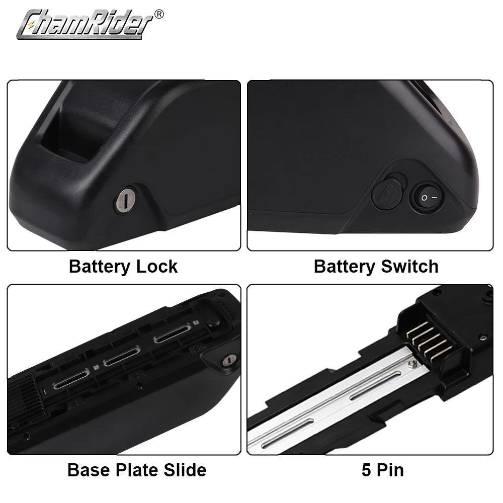 ChamRider Polly 6 E-bike Battery Case Down Tube Battery box Downtube - VirtuousWares.Store