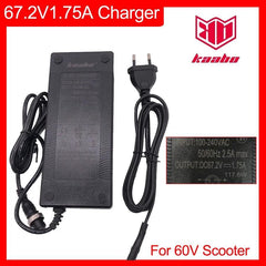 Charger 67.2V 1.75A 2A Kaabo Original Charging Parts for 60V Electric - VirtuousWares.Store