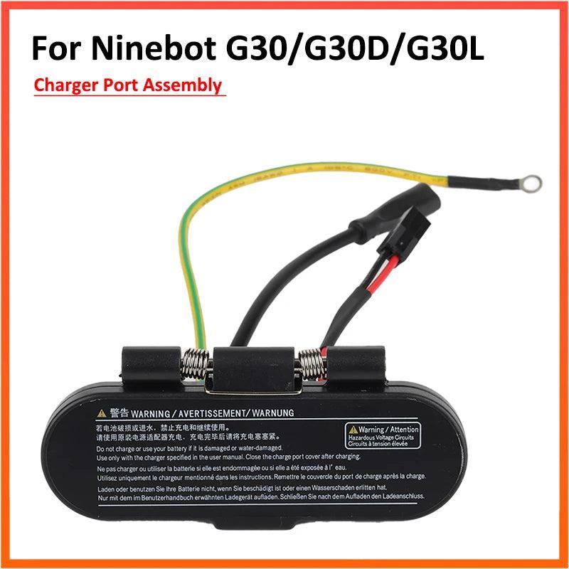 Charger Port with Rubber Mat Cover for Ninebot MAX G30 G30L Electric - VirtuousWares.Store