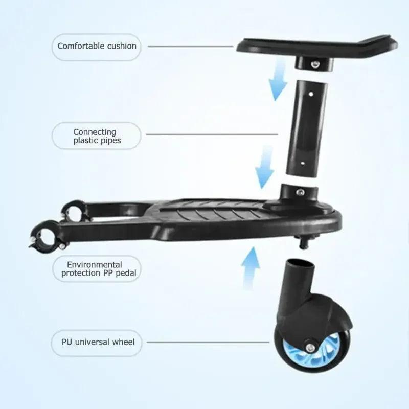 Children Stroller Pedal Adapter Stroller Accessorie Second Children - VirtuousWares.Store