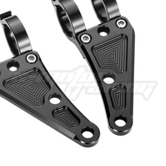 CNC Motorcycle Fork Tube Headlight Mount Bracket Clamp 27MM 30MM 31MM - VirtuousWares.Store
