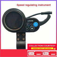 Coolride Motor Brushless Controller, 36V 48V 350W Electric Scooter Mountain Bike Speed Controller with LCD Display Panel - VirtuousWares.Store
