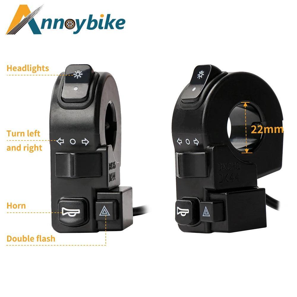 E bike 48V 60V Electric Bicycle Waterproof Cable Light Set Front Rear - VirtuousWares.Store