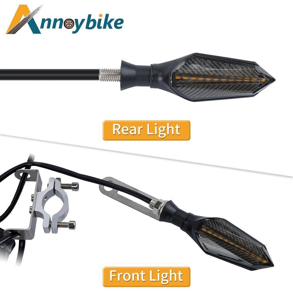 E bike 48V 60V Electric Bicycle Waterproof Cable Light Set Front Rear - VirtuousWares.Store