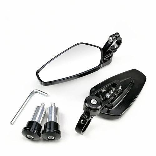 EAFC 1 Pair 7/8" 22mm Motorcycle Rearview Mirrors Universal Scooter - VirtuousWares.Store
