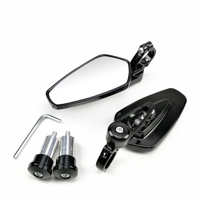 EAFC 1 Pair 7/8" 22mm Motorcycle Rearview Mirrors Universal Scooter - VirtuousWares.Store