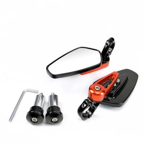 EAFC 1 Pair 7/8" 22mm Motorcycle Rearview Mirrors Universal Scooter - VirtuousWares.Store