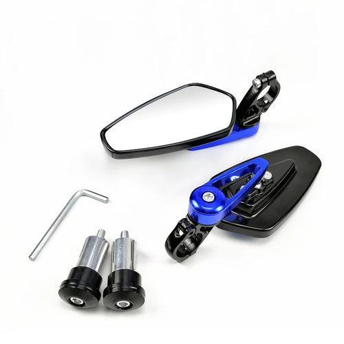 EAFC 1 Pair 7/8" 22mm Motorcycle Rearview Mirrors Universal Scooter - VirtuousWares.Store
