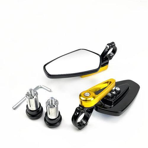 EAFC 1 Pair 7/8" 22mm Motorcycle Rearview Mirrors Universal Scooter - VirtuousWares.Store