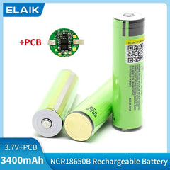 ELAIK Protected Original Rechargeable battery 18650 NCR18650B 3400mah - VirtuousWares.Store