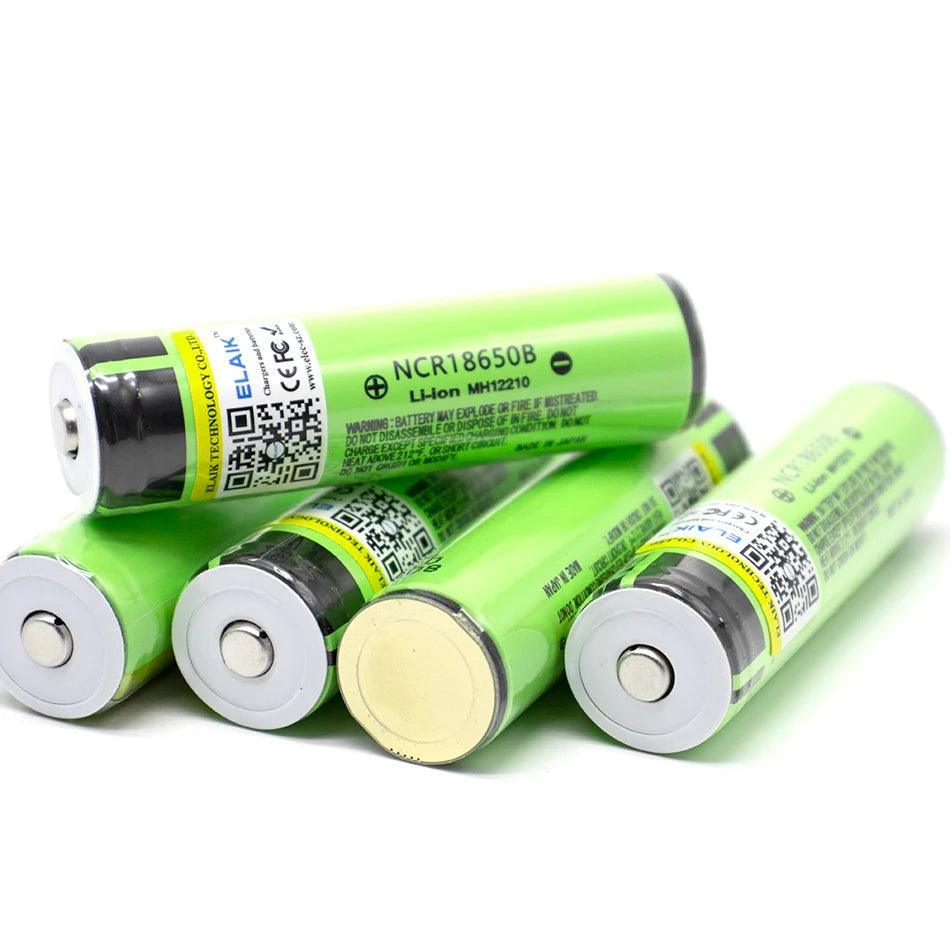 ELAIK Protected Original Rechargeable battery 18650 NCR18650B 3400mah - VirtuousWares.Store