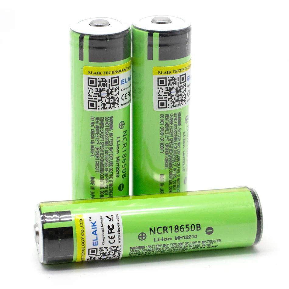 ELAIK Protected Original Rechargeable battery 18650 NCR18650B 3400mah - VirtuousWares.Store