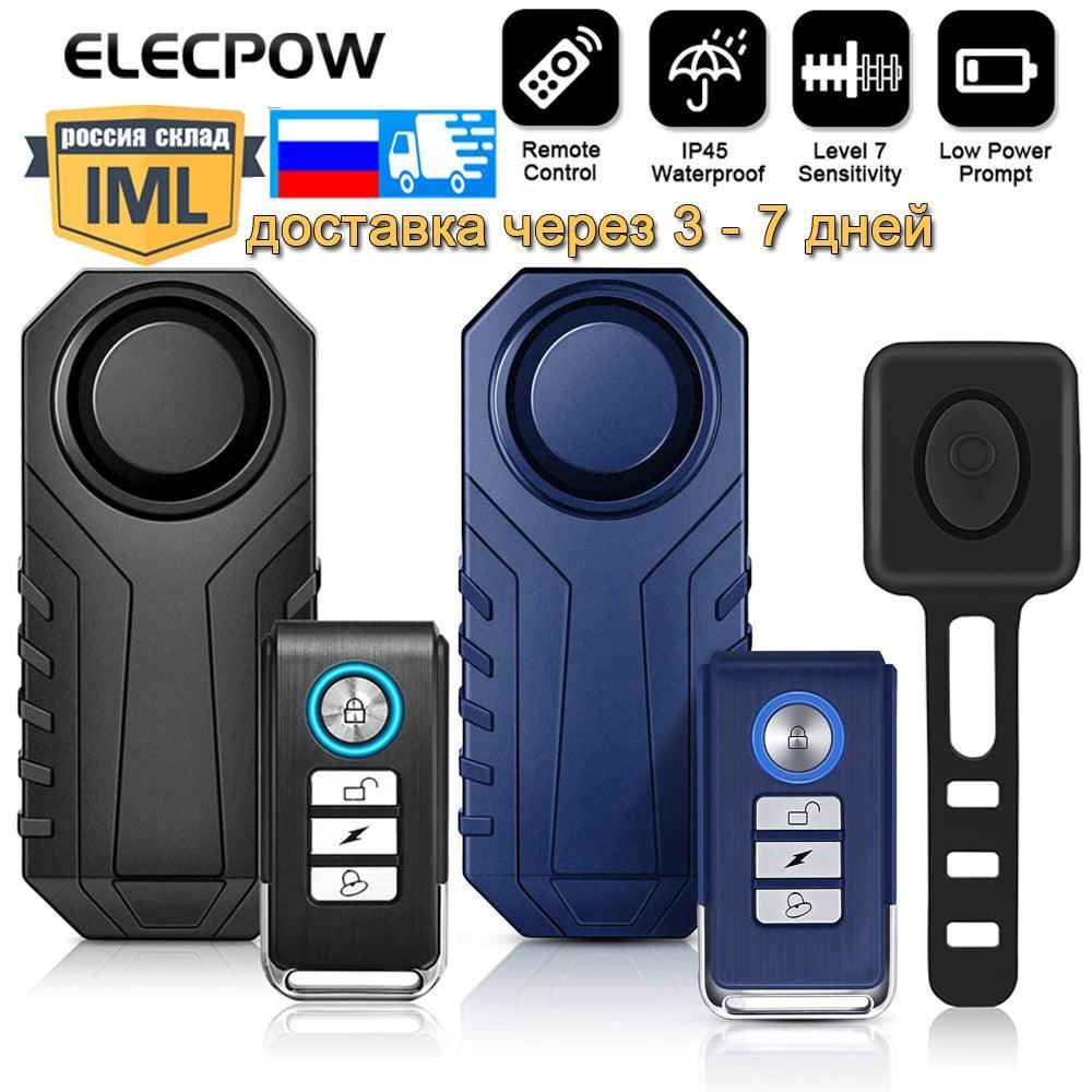 Elecpow Remote Control Bike Alarm Waterproof Motorcycle Electric - VirtuousWares.Store