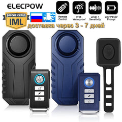 Elecpow Remote Control Bike Alarm Waterproof Motorcycle Electric - VirtuousWares.Store