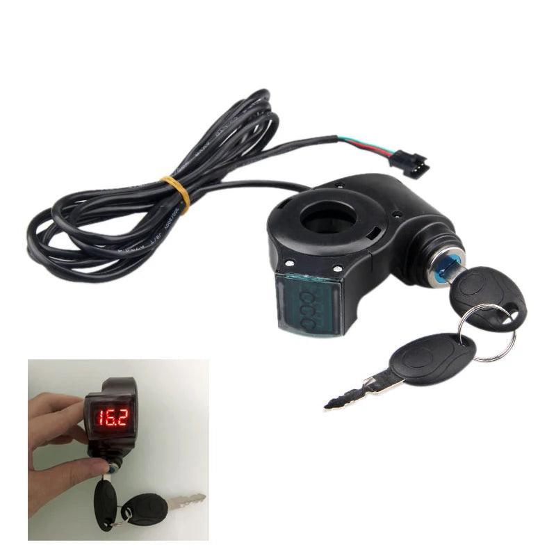 Electric Bicycle Thumb Throttle Voltmeter Digital Battery Voltage Key - VirtuousWares.Store