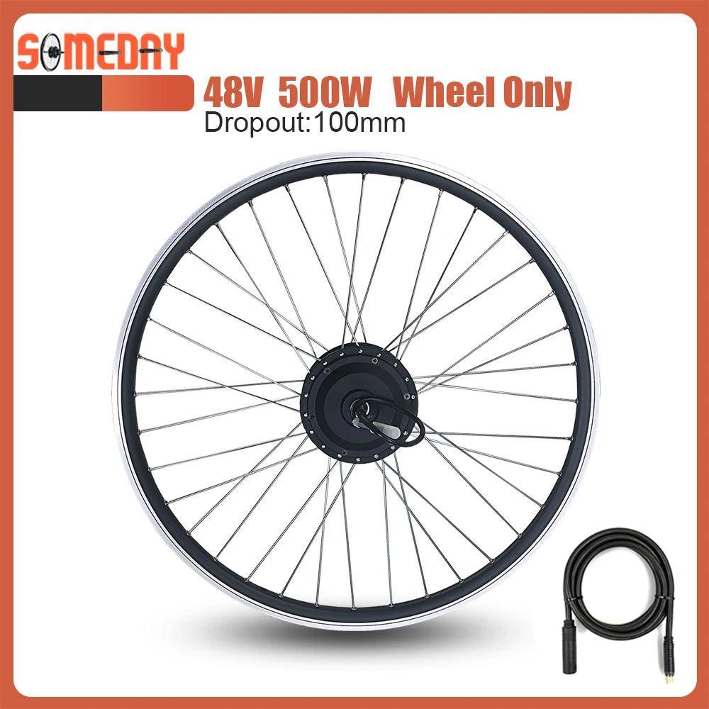 Electric Bike Conversion Kit 36V48V 500W Front Hub motor Wheel with KT LCD LED display For Ebike Conversion Kit Bicycle 16-29in - VirtuousWares.Store