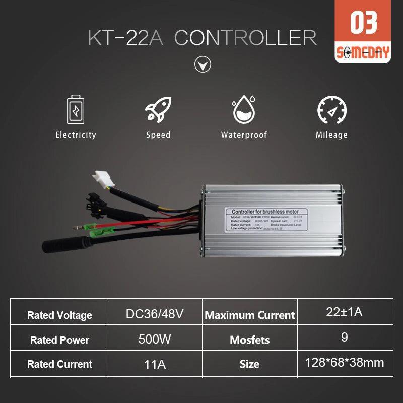 Electric Bike Conversion Kit 36V48V 500W Front Hub motor Wheel with KT LCD LED display For Ebike Conversion Kit Bicycle 16-29in - VirtuousWares.Store