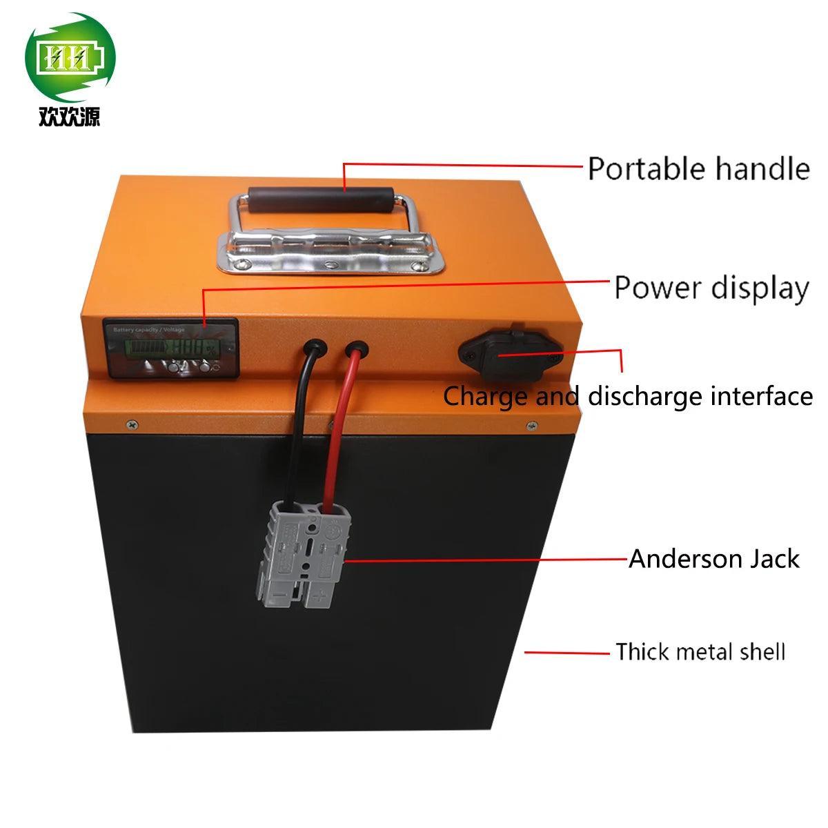 Electric Scooter car motos 60v 55ah Rechargeable Lithium Ion Battery - VirtuousWares.Store