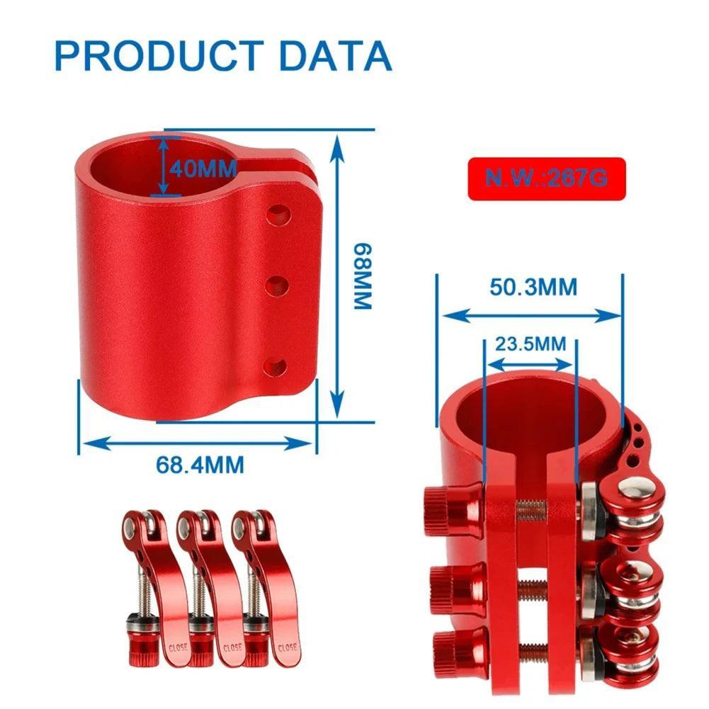 Electric Scooter Folding Clamp Aluminum Alloy Reinforced Lock Vertical - VirtuousWares.Store