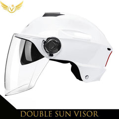Electric Scooter Helmet Summer Vespa Chopper Motorcycle Helmets Safety Waterfall Soman Urban Articles Woman Men Moto Equipment - VirtuousWares.Store