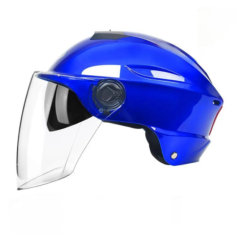 Electric Scooter Helmet Summer Vespa Chopper Motorcycle Helmets Safety Waterfall Soman Urban Articles Woman Men Moto Equipment - VirtuousWares.Store