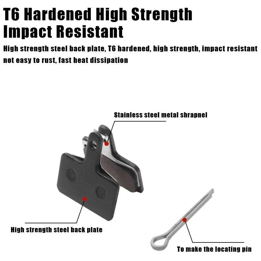 Electric Scooter Hydraulic Semimetal Disc Brake Pads For Kaabo Wolf 11 - VirtuousWares.Store