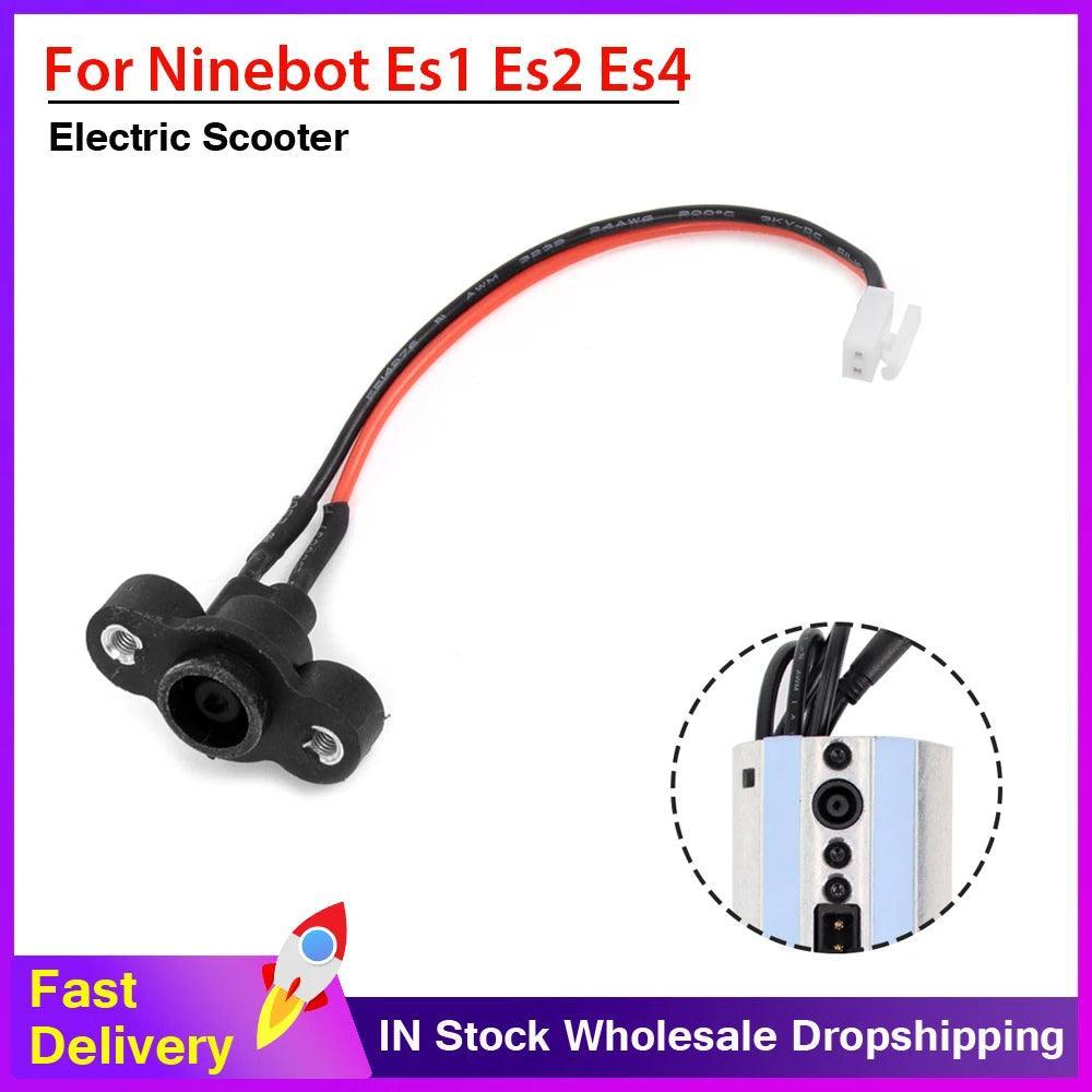Electric Scooter Power Charging Cable Port for Ninebot Es1 Es2 Es3 Es4 - VirtuousWares.Store